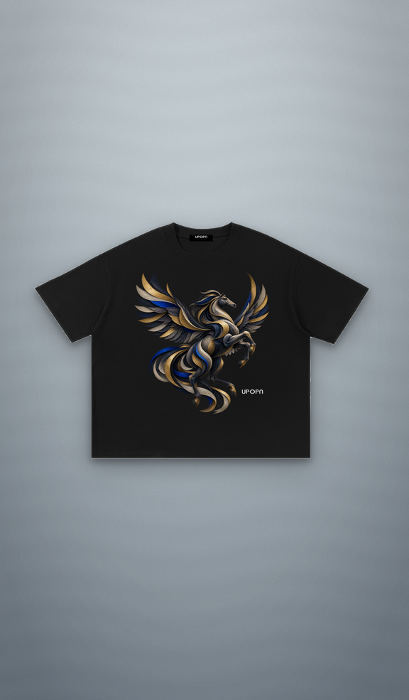 UPOPN Winged Horizon Art Edition Tee — Nocturne Reflection